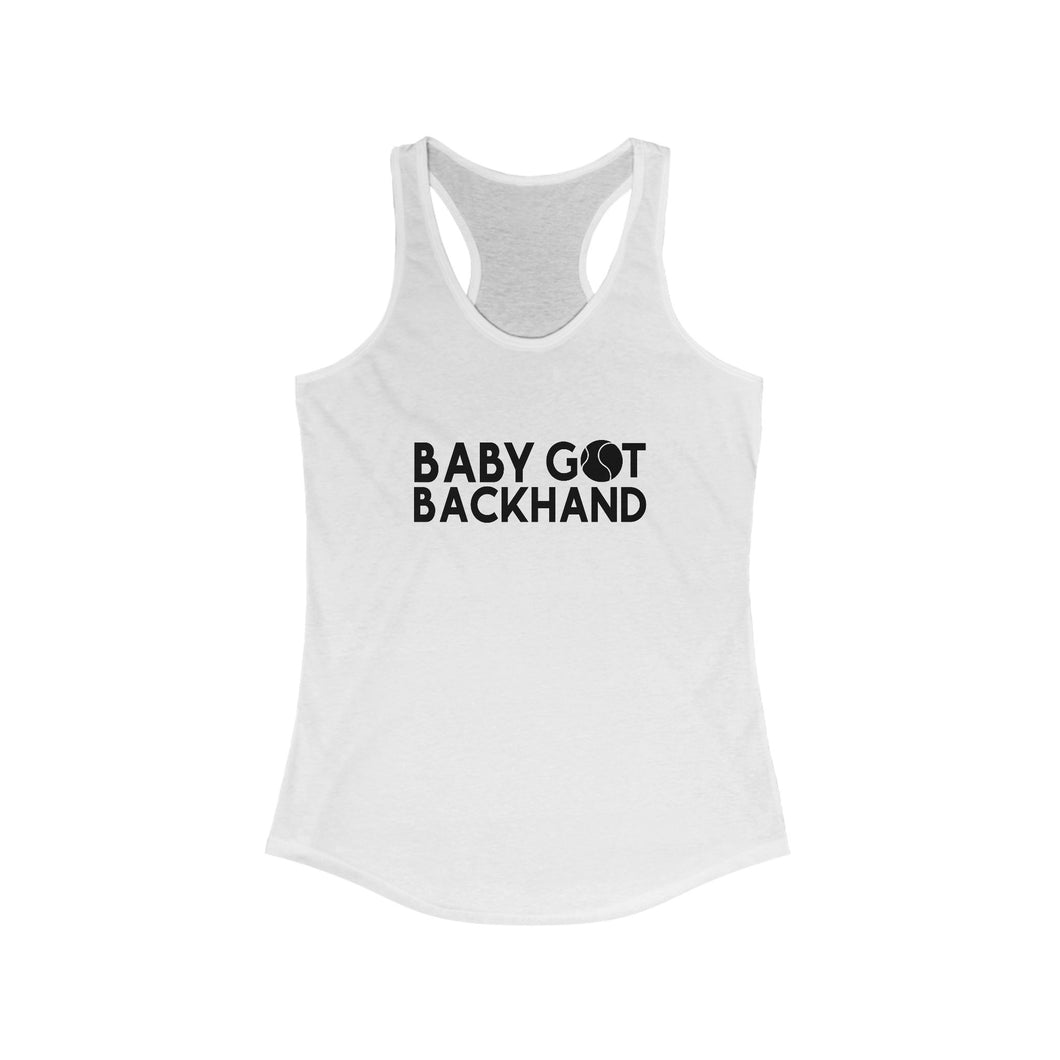 Baby Got Backhand Tank Top Front view