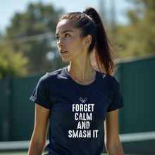 Load image into Gallery viewer, Forget Calm and smasj it  tees lifetyle image

