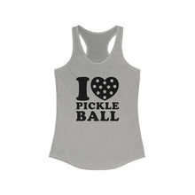 Load image into Gallery viewer, I Heart Pickle Ball Tank top Grey 
