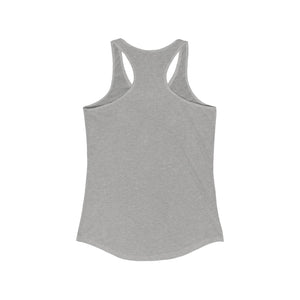 I Heart Pickle Ball Tank top grey back view