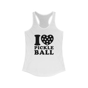 I Heart Pickle Ball Tank top white 