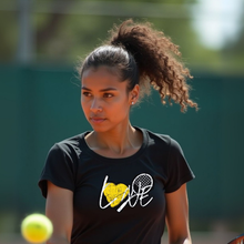 Load image into Gallery viewer, LOVE Tennis Racket Tee lifestyle
