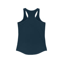 Load image into Gallery viewer, Never Underestimate A Girl With A Tennis Racket Tank top back view Blue
