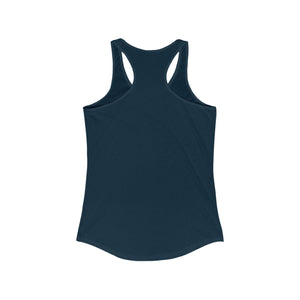 Never Underestimate A Girl With A Tennis Racket Tank top back view Blue
