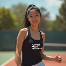 Load image into Gallery viewer, Peace Love Pickleball Tank Top lifestyle 
