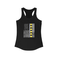 Load image into Gallery viewer, Pickle Ball American Flag Tee Tank top front view
