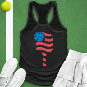 Pickle Ball Paddle Flag Tank top