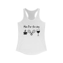 Load image into Gallery viewer, Plan For The Day - Tennis Tank top white 
