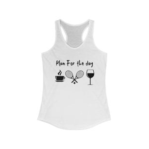 Plan For The Day - Tennis Tank top white 