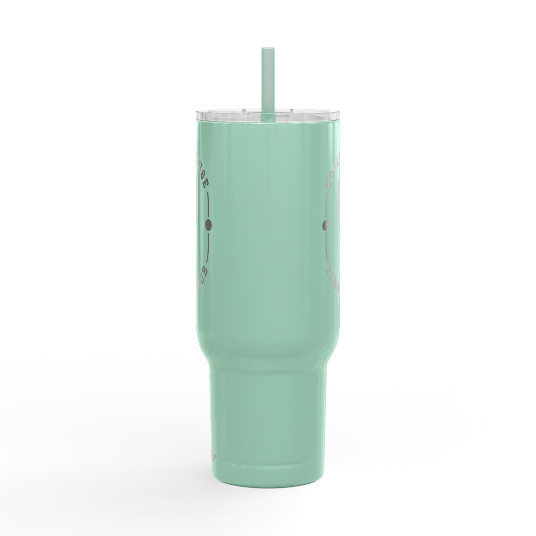 Sports tumbler - sports House tennis club side view Green