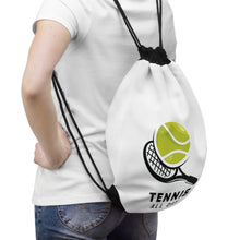 Load image into Gallery viewer, Tennis Drawstring Backpack – Tennis All Day lifestyle image 
