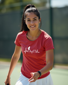 Tennis Heartbeat Tee red Lifetyle image 