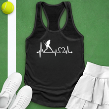 Load image into Gallery viewer, Tennis Heartbeat Women&#39;s Tank Top
