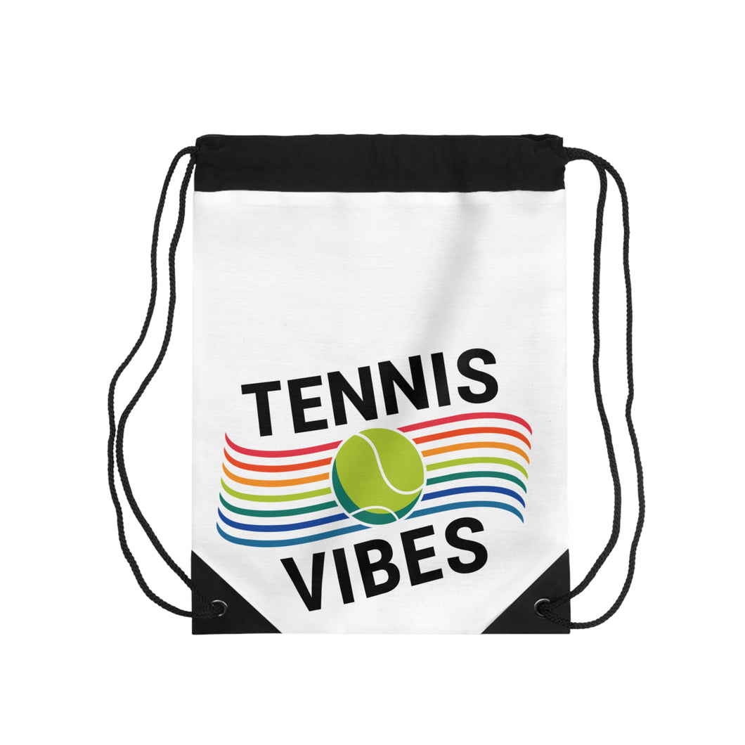 Tennis Vibes Drawstring Backpack