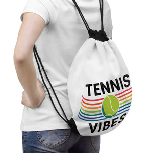 Tennis Vibes Drawstring Backpack lifetyle image