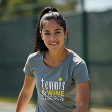 Load image into Gallery viewer, Tennis &amp; Wine Tee lifestyle image 
