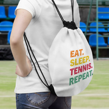 Load image into Gallery viewer, Tennis Drawstring Backpack Bag lifestyle image 
