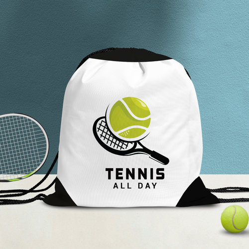 Tennis All Day Drawstring Backpack Bag