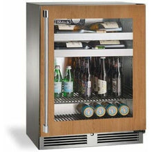 Load image into Gallery viewer, Perlick 24&quot; Built-In Undercounter Outdoor Beverage Center with 10 Bottle and 41 Can Capacity, Panel Ready Door - HH24BO-4-4
