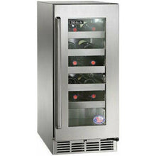 Load image into Gallery viewer, Perlick 15&quot; Wine Reserve with 20 Bottle Capacity, Under Counter Stainless Steel-Glass Door - HP15WO-4-3

