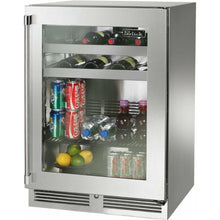 Load image into Gallery viewer, Perlick 24&quot;  Built-In Beverage Center with 16 Bottle/62 Can Capacity, Stainless Steel Glass Door - HP24BO-4-3
