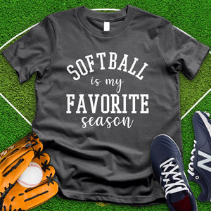 Softball Is My Favorite Season Tee