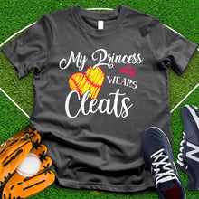 Load image into Gallery viewer, My Princess Wears Cleats Tee
