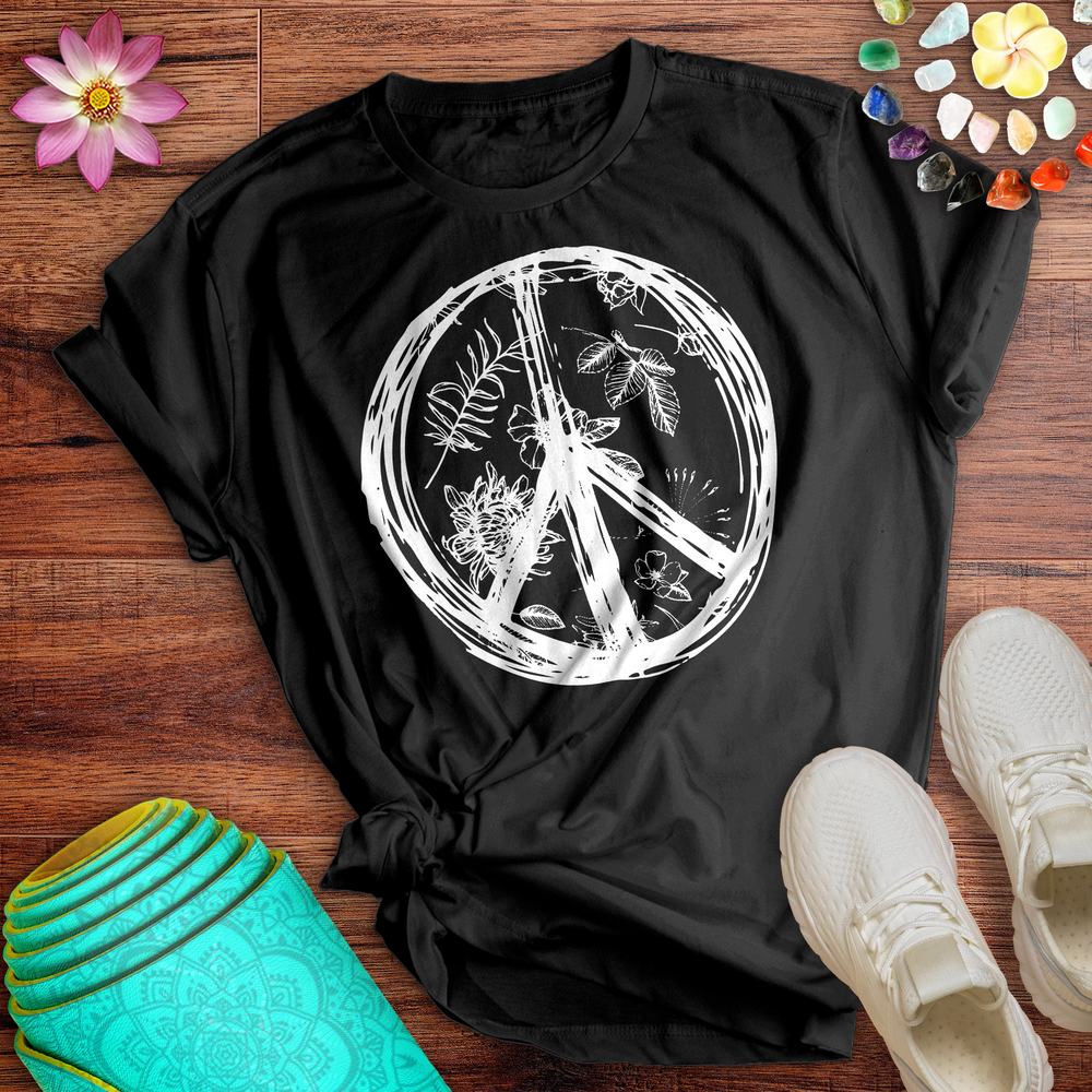 Botanical Peace Sign Tee