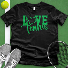 Load image into Gallery viewer, Love Tennis Green Tee
