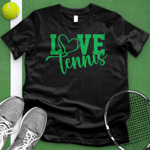 Love Tennis Green Tee
