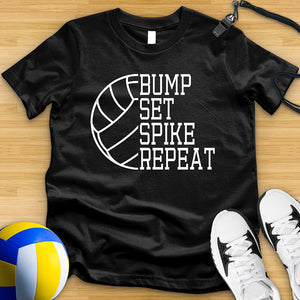 Bump Set Spike Repeat Tee