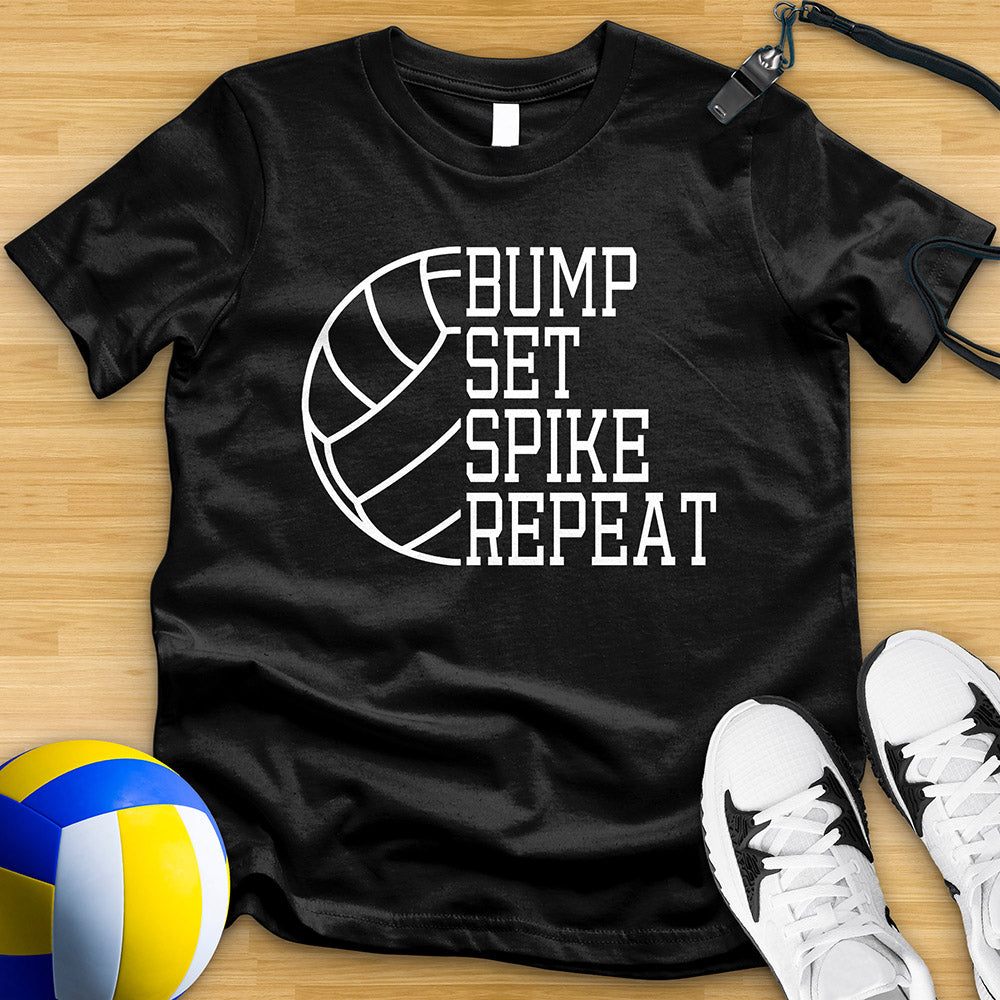 Bump Set Spike Repeat Tee