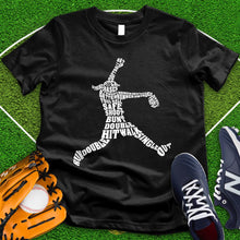 Load image into Gallery viewer, Softball player Typography Tee

