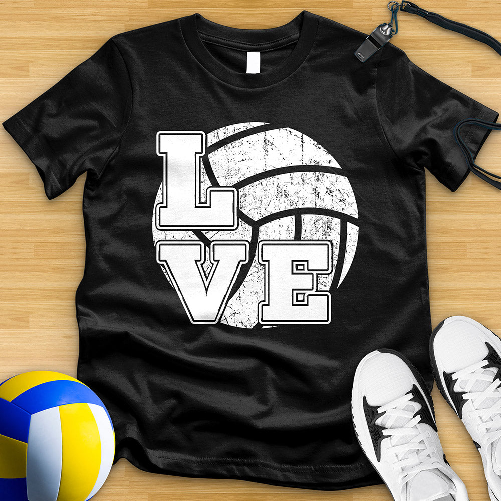 Love Volleyball Squared Tee
