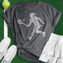 Load image into Gallery viewer, Tennis Player Typography Tee
