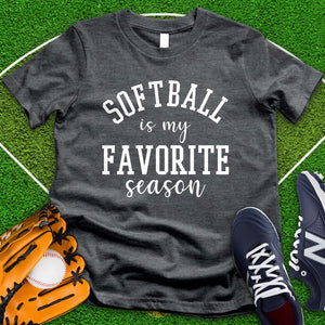 Softball Is My Favorite Season Tee
