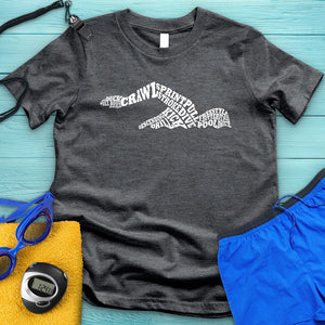 Swimmer Typography Tee