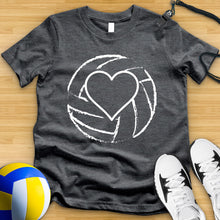 Load image into Gallery viewer, Volleyball Heart Tee
