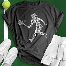 Load image into Gallery viewer, Tennis Player Typography Tee
