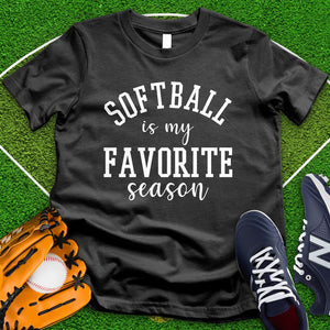 Softball Is My Favorite Season Tee