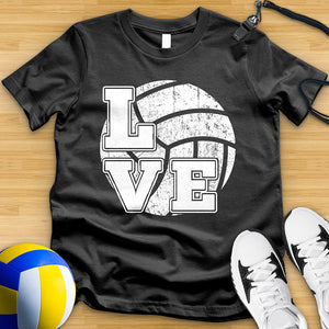 Love Volleyball Squared Tee