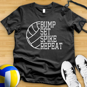 Bump Set Spike Repeat Tee
