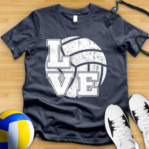 Love Volleyball Squared Tee