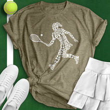 Load image into Gallery viewer, Tennis Player Typography Tee
