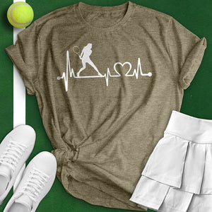 Tennis Heartbeat Tee