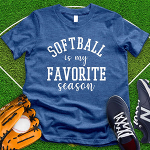 Softball Is My Favorite Season Tee