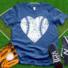 Load image into Gallery viewer, Softball Faded Heart Tee
