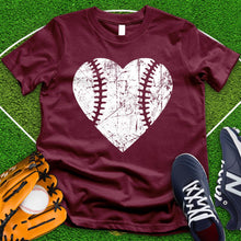 Load image into Gallery viewer, Softball Faded Heart Tee

