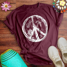 Load image into Gallery viewer, Botanical Peace Sign Tee
