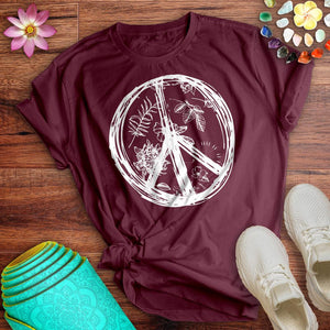 Botanical Peace Sign Tee